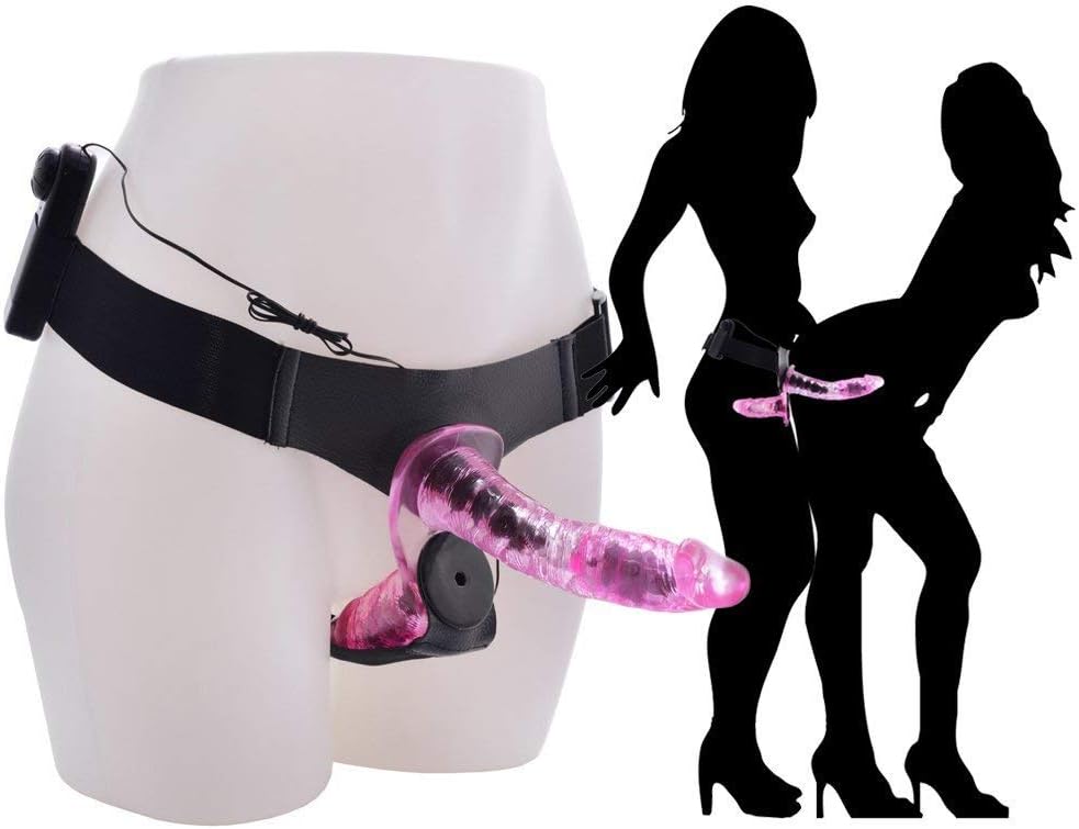 OJumer Flexible Strap On Harness Waist Adjustable Double Role Play - Pink