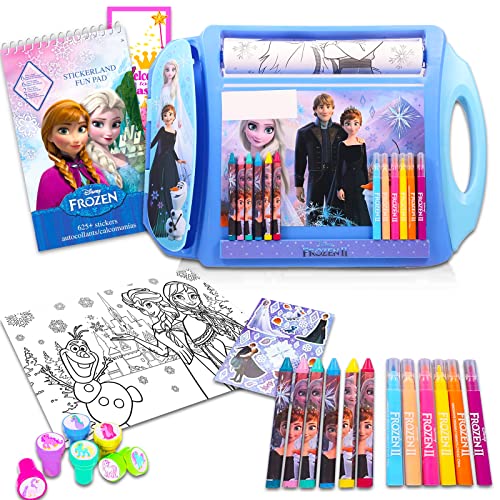 Disney Frozen Coloring Book Super Set for Kids - Disney Frozen Princess Activity Books with Stickers, Games, Puzzles, and More | Frozen Princess Coloring Bundle