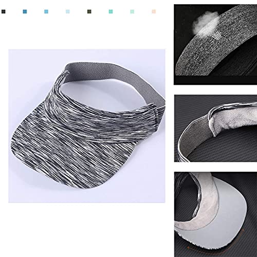 Wrels Sun Visor For Men Women Adjustable Soft Summer Hat Quick Dry Sweatband Lightweight Cap For Outdoor Sports Workout Exercise #TOP2