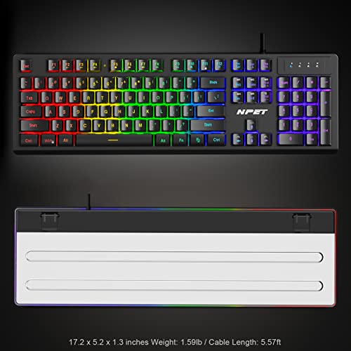 Teclado Gamer NPET S20PRO RGB USB miniatura 6