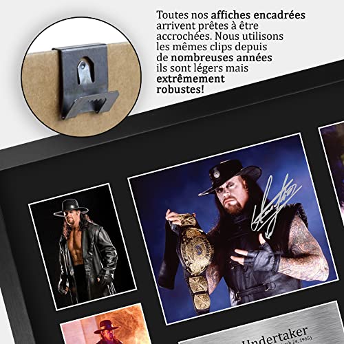 The Undertaker Photo Autographe Signée Édition Cadre Noir Format A3 - 5