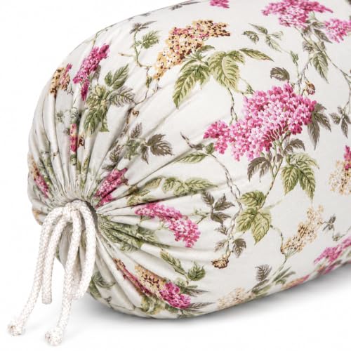 Image of Clasiko Cotton Bolster Covers Set of 2, Spring Sonata, Standard Size