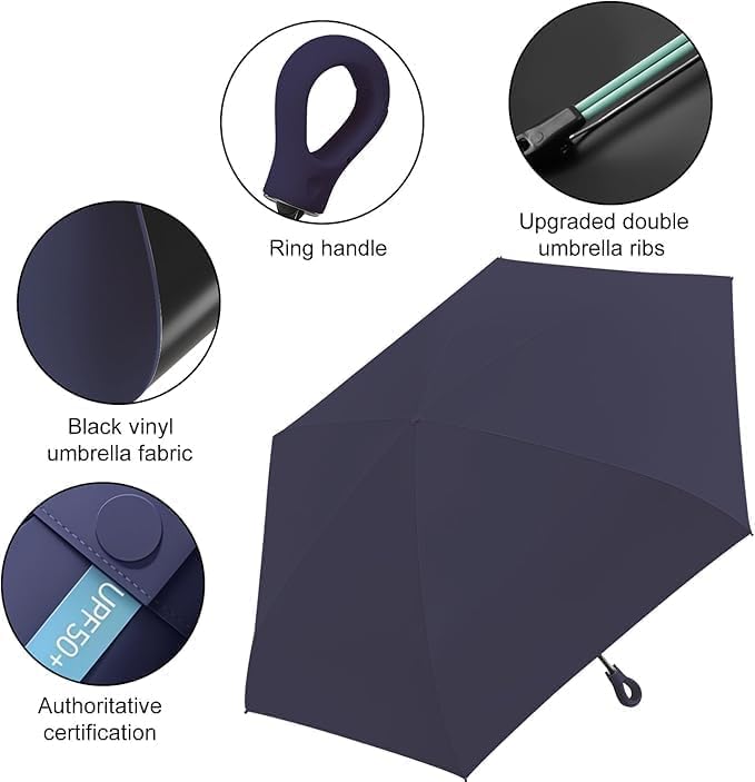Image of Zemic Umbrella, UV Big Size Umbrella for Sun Protection Rain Windproof Strong Large 3 Fold For Men Women Kids Boys Girls Perfect & Stylish Windproof & Compact''