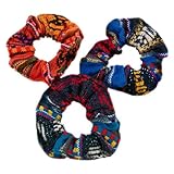 12 Scrunchies Hair Tie Twelve Pack Assorted Peru Cotton Fair Trade Lot Wholesale *000255*