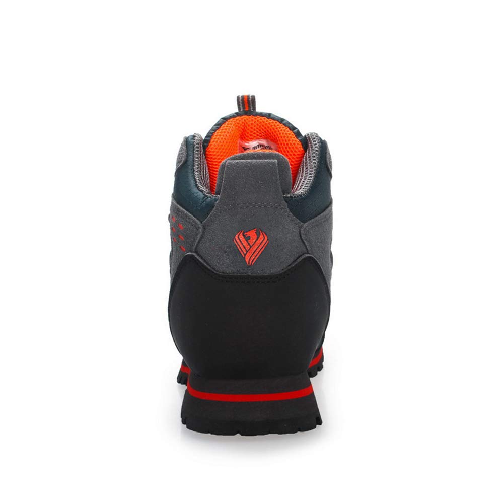 Uomo Stivali da Escursionismo Trekking Scarpe da Passeggio Arrampicata Sportive All'aperto Sneaker in Pelle Rosso 42 EU