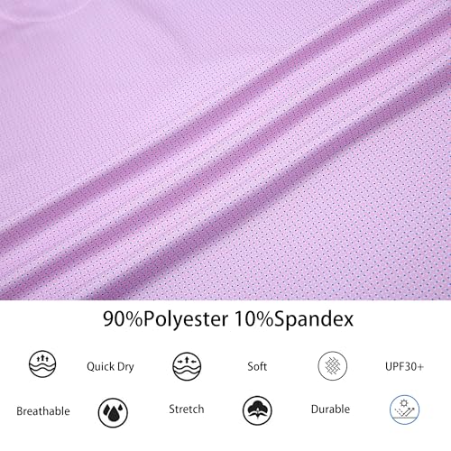 Alex Vando Mens Golf Shirt Moisture Wicking Classic Print Golf Shirts for Men