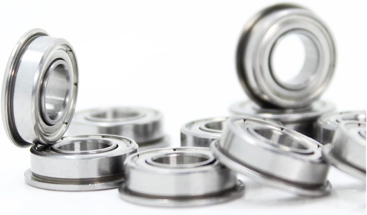 LANGshaw F688ZZ Bearing ABEC-5 (10PCS) 8 * 16 * 5 mm Flanged F688Z Ball Bearings F688 ZZ F618/8ZZ Leisurely