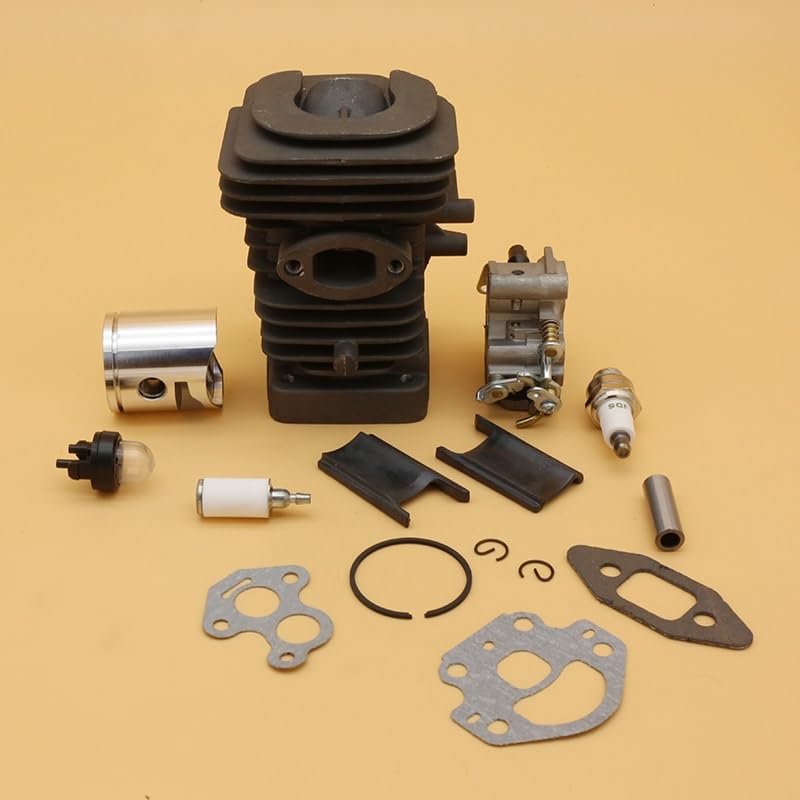 Części do kosiarki 39mm Cylinder tłok silnika uszczelka gaźnika pasuje do Husqvarna 236 240 235 ogród części zamienne piły łańcuchowej 545050417