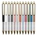 Linbsunne Ballpoint Pens Black Medium Point 1mm Pen with Super Soft Grip Ball Point Pen for Men Women Retractable Pens