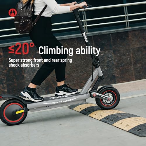 Image of Electric Scooter Adults,1200 /1600W Motor, 30 /34 MPH Top Speed & 30 /40 Miles Range, 48V 18 /21AH Big Battery, 10 /11 inch Off-Road Tire Folding E Scooter with Seat, Dual Braking System, Double Suspension