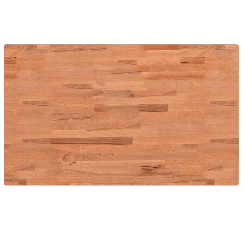 Banco de trabajo de madera maciza 100 x 60 x 83 cm de haya rectangular con estructura de metal con recubrimiento de polvo y amplia superficie de trabajo para bricolaje