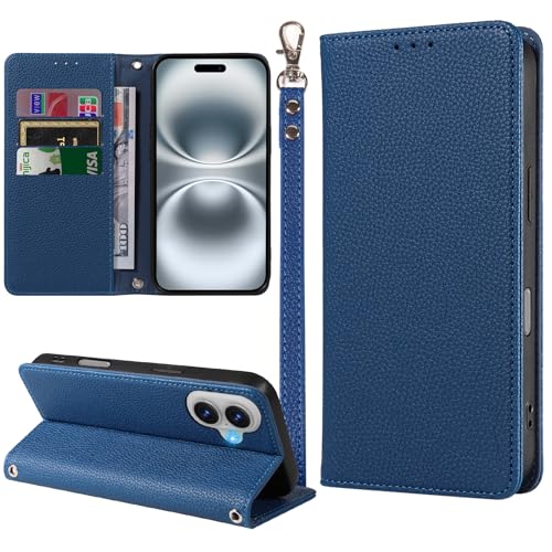 MINIKA iPhone 16 �p �P�[�X �蒠�^ �X�g���b�v�t�� �������U�[ ��Phone 16 �P�[�X �蒠�^ �����ӂ���16 �g�уJ�o�[ �ϏՌ� ������� �X�}�z�P�[�X �J�[�h���[ ���u���X�^���h�@�\ �����}�O�l�b�g �J�� ���� 360�x �S�ʕ�