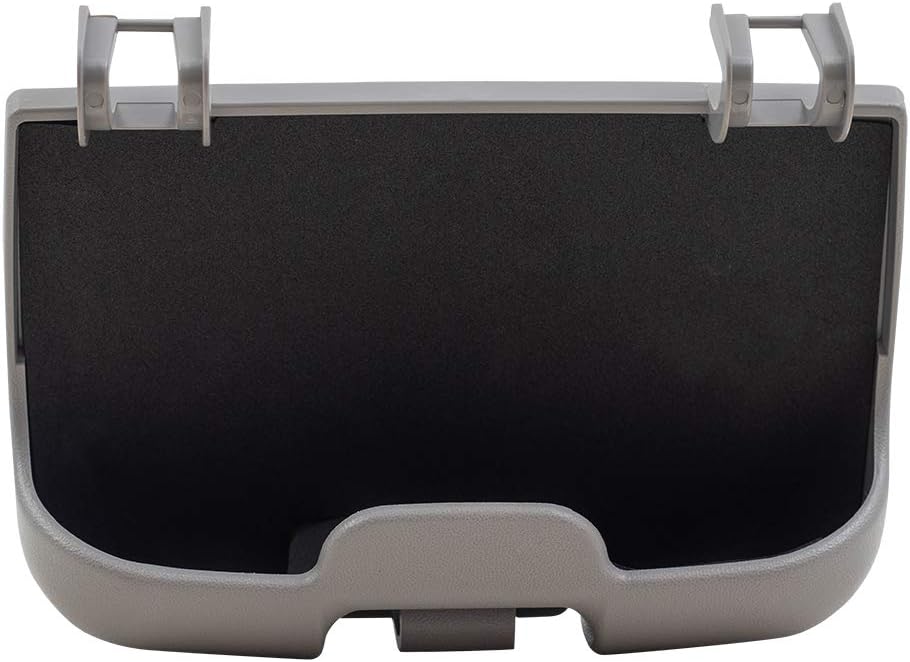 Brock Replacement Overhead Console Sunglasses Holder Box Gray Storage Bin Compatible with 2002-2007 F250 F350 F450 Super Duty Pickup Truck w/out Sunroof 2C3Z7811586BAB
