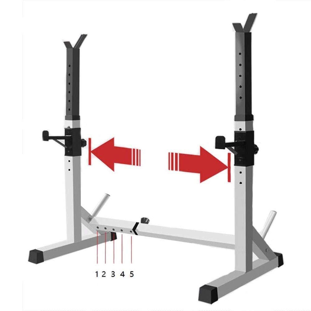 Rack per Squat, Supporto per Bilanciere, Altezza E Larghezza Regolabili, Supporto per Sollevamento Pesi, Bilanciere per Palestra Domestica Interna, Allenamento della Forza