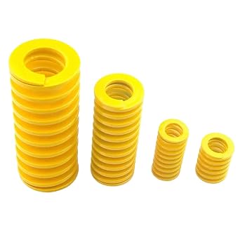 1Pcs Heavy Load Duty Compression Die Mould Spring ISO Height 15mm - 300mm Yellow 1,27x13.5x25mm