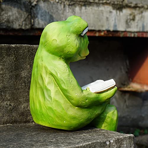 Décoration de modèle de grenouille en résine pour aménagement extérieur - 6