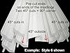 Creative Crown | 96 Ft of 3.5" Bennett Foam Crown Molding kit W/precut Corners 4 Inside & 1 Out (Made in USA - Available in 5 Other Styles and Sizes) #5