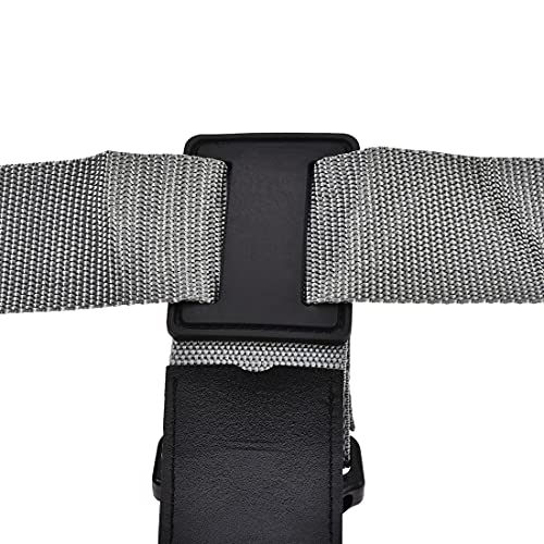 Image of uxcell Luggage Strap Suitcase Belt with 2 Buckles, 2Mx5cm Cross Adjustable PP Travel Packing Accessory, Gray