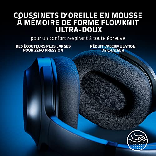 Razer Barracuda Casque Gaming sans Fil Multiplateforme pour Le Jeu et Le Mobile SmartSwitch Dual Wireless Micros Antibruit Triforce 50mm Batterie 40h USB C - vue 6