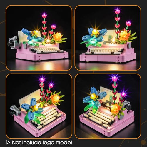 LIGHTAILING Licht-Set Für Lego-31169 Schreibmaschine mit Blumen - Led-Beleuchtungsset Kompatibel Mit Lego Bausteinen Modell - Modell Set Nicht Enthalten