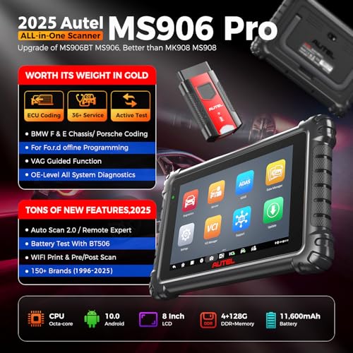 image for Autel MaxiSYS MS906 PRO Scanner, 2025 MS906PRO 2.0 Same as MS906 MAX U