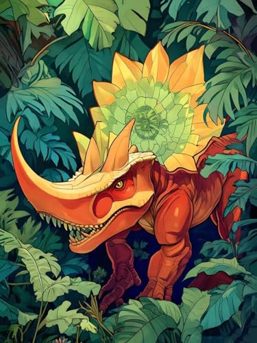 Kit peinture diamant dinosaures Z-289 le cadeau de Noël créatif idéal pour petits et grands