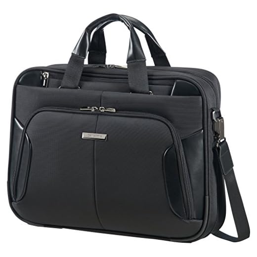 Samsonite XBR Borsa Messenger Slim 1C, 15.6" Cartella, Poliestere, Nero, 17 ml, 44 cm