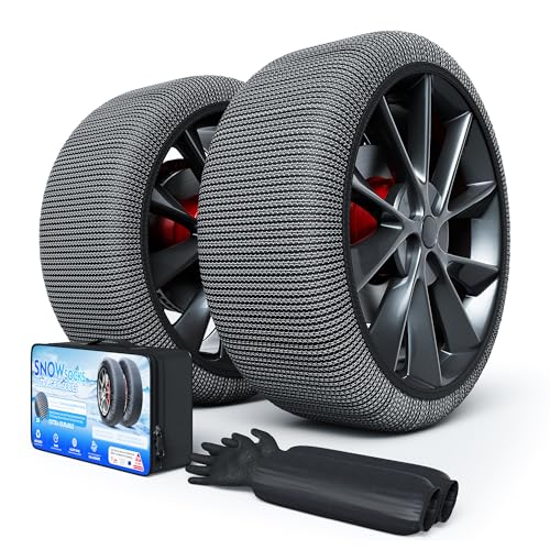 Snow Socks for Tires, Winter Traction Alternative to Snow Chains,