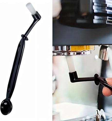 Miniatura 9 de Limpiador de cepillos para máquina de café, cepillo de nailon para máquina de café expreso, herramienta de limpieza de café con cuchara para