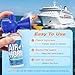 Nicehill 2 Pack Air Horn, 122dB Loud Safety Air Horns for Boating Emergency & Sporting Events, Handheld Marine Horn with Easy Button Operation for Warning Signals & Alerts, 1.4oz, Blue
