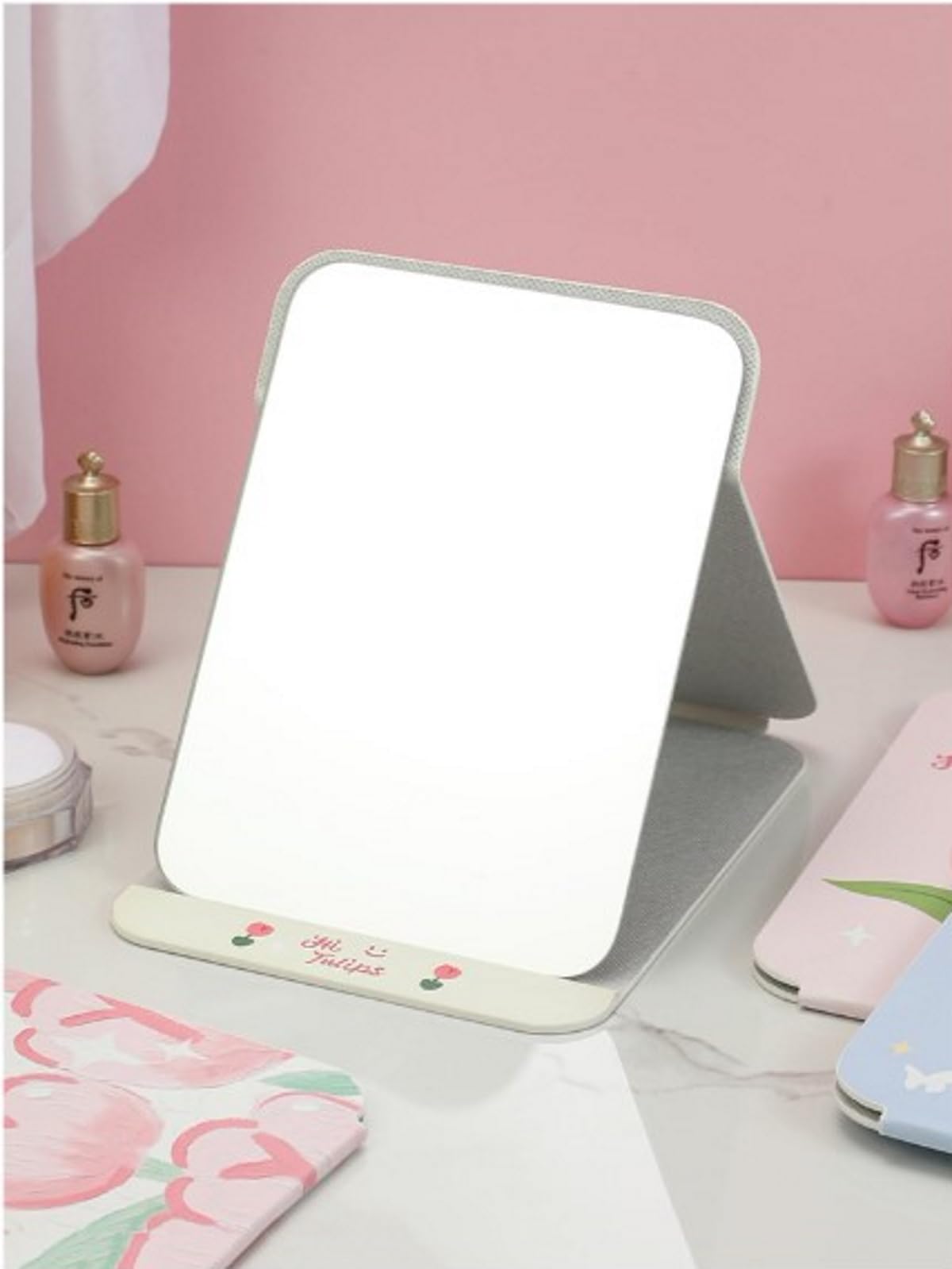 Biella™ Portable Travel Makeup Mirror - 360° Rotation Folding Cosmetic Mirror for Travel,Camping,Room Decor,Cosmetic Bag etc
