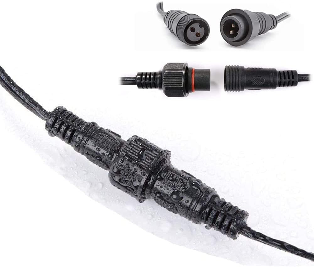 Extension Cable 3M/9.8Ft Extension Lead for Solar G40 LED String Lights Waterproof (Not Suitable for 100-220V)