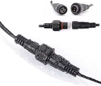 Extension Cable 3m 9 8ft Extension Lead For Solar G40 Led String Lights Waterproof Not Suitable For 100 220v Amazon Co Uk Lighting