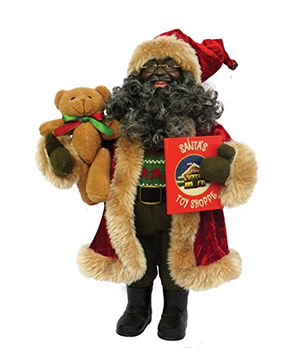 Santa's Workshop 9985 African American Story Time Santa Figurine, 15