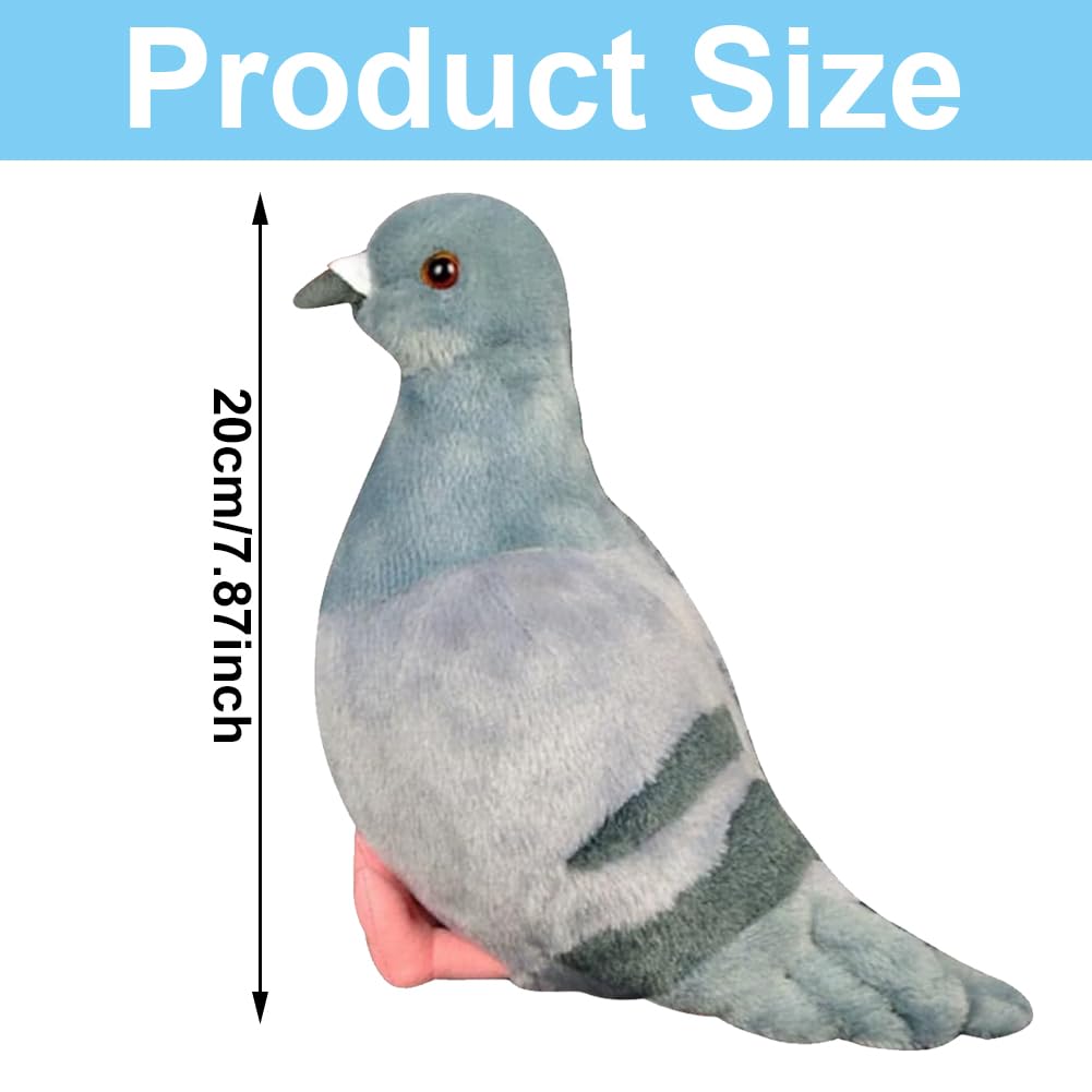 Peluche de paloma, decoración para adolescentes, palomas, peluche, diseñado para los amantes del estilo lindo, regalo de cumpleaños, decoración del hogar y escritorio