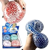 Kögler Quetschball Groß Squeezeball XXL ca.12cm Perlen Bunt Flutschiball Anti Stress Ball Knetball