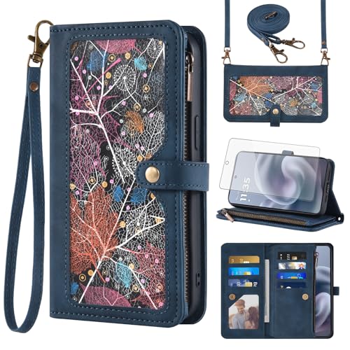 Moto G86 Power 5G coque Asuwish housse bleu etui protection