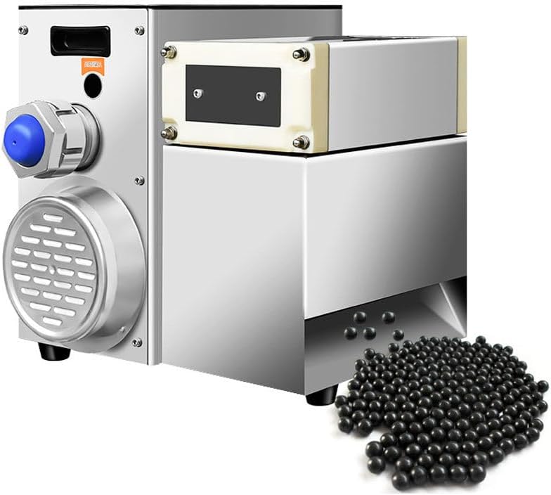 Commercial Popping Bo-ba Machine, Bo-ba Maker Machine, Popping Bo-ba Pearl Maker, Semi-Automatic Tapioca Pearl Making Machine, for Restaurants, Milk Tea Stores, Pharmaceutical Plant,12mm