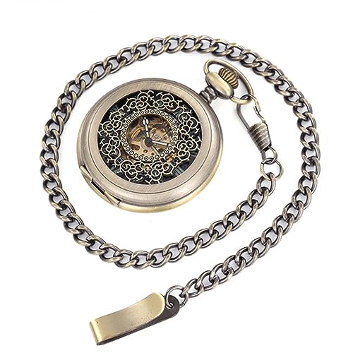 Reloj de bolsillo automático mecánico retro para vestir en eventos formales