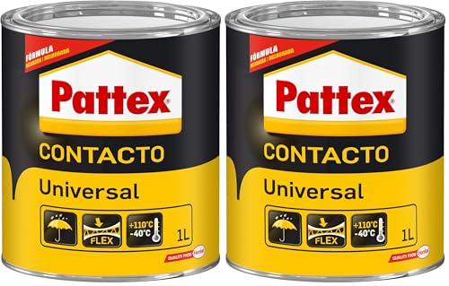 Pattex 1731502 - Cola de contacto, 1 litro (Paquete de 2)