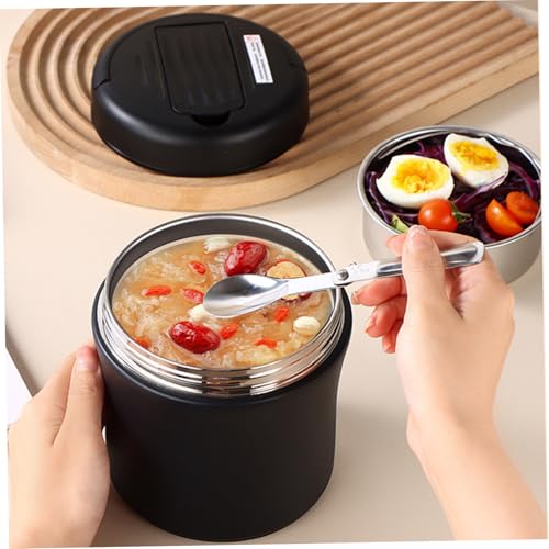 Recipiente de comida de acero inoxidable 304 de boca ancha para sopa caliente 5