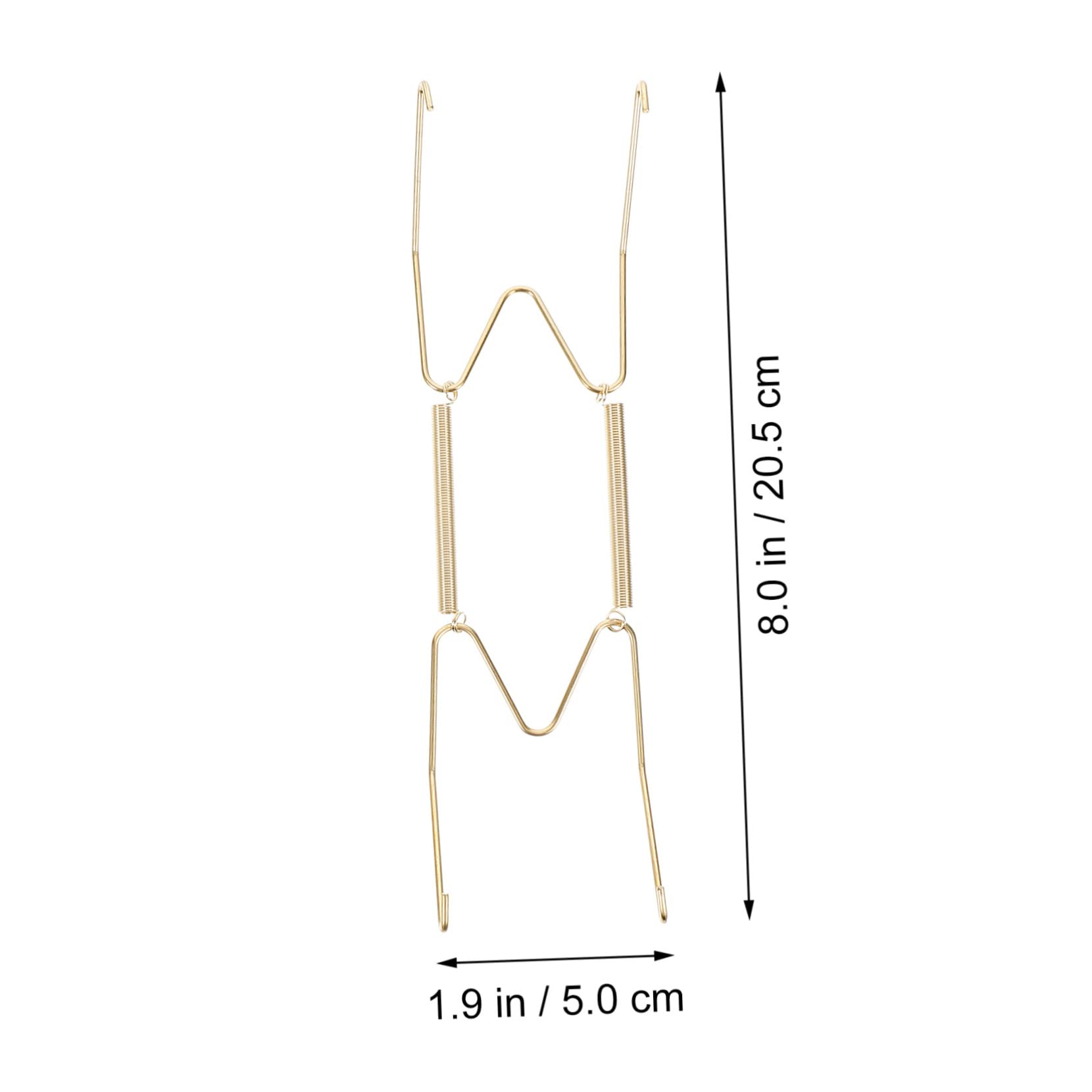 SOESFOUFU 10Pcs Wire Plate Hanger Vertical Plate Holder for Wall Display Durable Spring Hooks for Decorative Plates High Strength for Art Class Home Decor