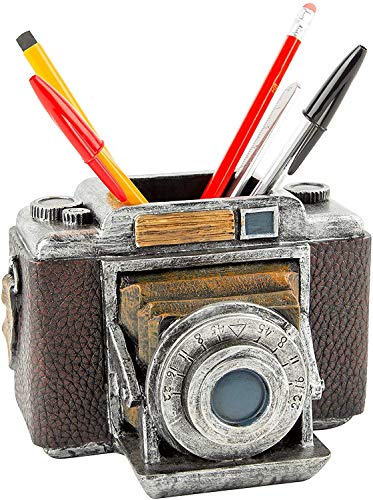 Invero Portalápices y papelería multifunción, estilo vintage, retro, organizador de escritorio, ideal para oficinas, hogares, regalos y mucho más Cover