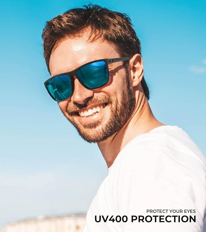 KALIYADI Mens-Sunglasses Polarized Sun-Glasses Men: Classic Sunglasses for Driving Fishing Golf With UV400 Protection thumbnail
