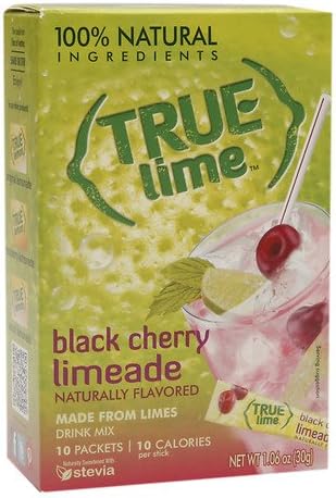 True Lime Drink Mix, Packets, Black Cherry Limeade 10 ea