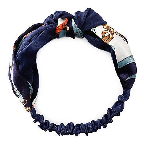 A-Baiya Women Headband Fashion Cute Hair Band(Black+Blue) #TOP1
