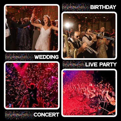 Image of Ultimate Confetti, Red Biodegradable Confetti - Rectangular Fluttering Tissue Paper Confetti for Cannon and Launcher use - Best for Birthday, Wedding, live Events and Table Decoration - 1 lb, 16 oz