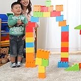 ぼん家具 ブロック 88ピースセット【ラッピング済でお届け！（11月19日（火）13：00～12月20日（金）13：00まで）】 クリスマスプレゼント おもちゃ 大きい 知育 こども用 パズル カラーブロック ビッグ