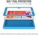 BMOUO Kids Case for iPad 9th/8th/7th Generation (iPad 10.2 Inch, 2021/2020/2019) with Built-in Screen Protector, Durable Shockproof Handle Stand iPad 9th 8th 7th Generation Case for Kids, Blue