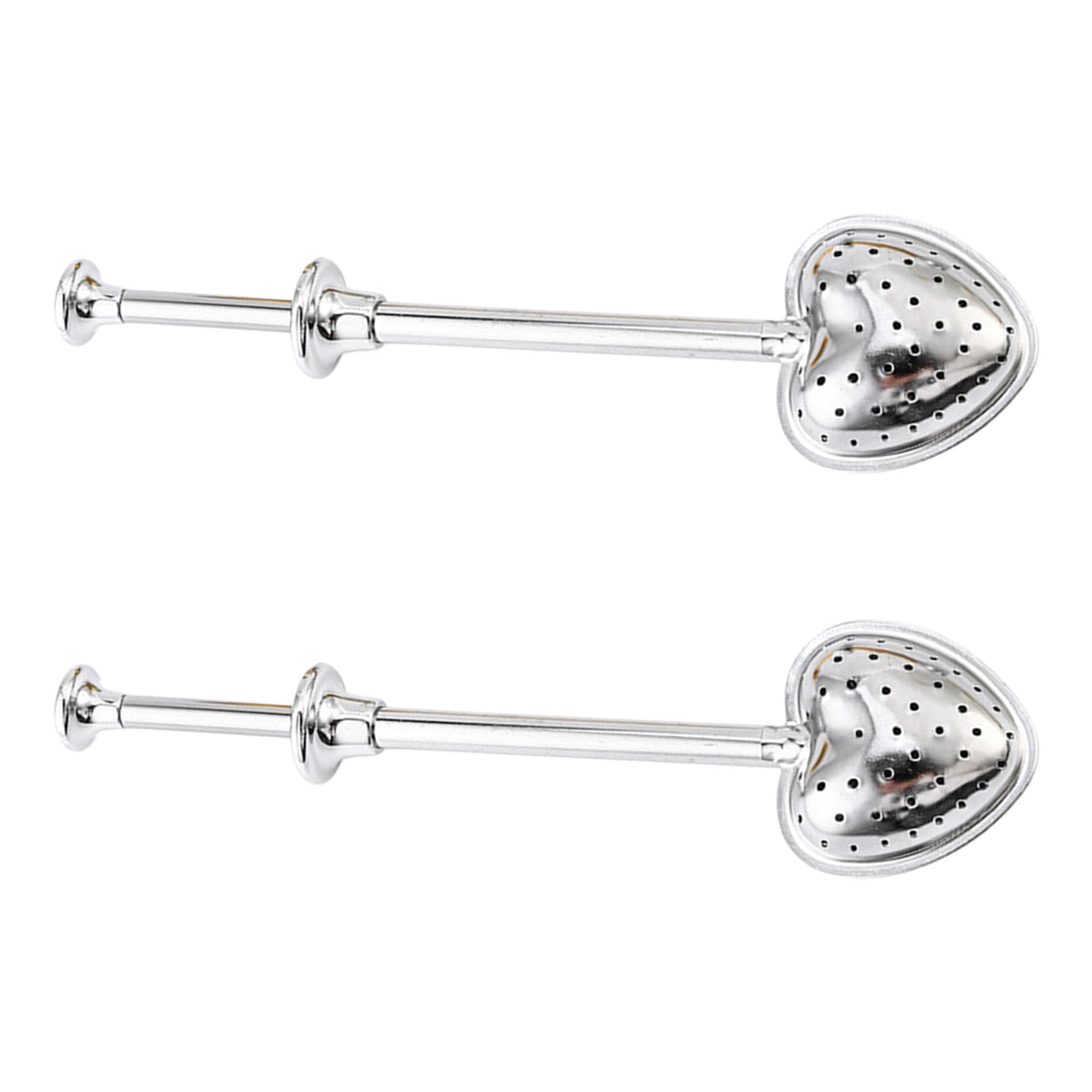our fave Large Expandable Heart Tea Ball Infuser with Rustproof Construction Telescopic Handle Stainless Steel Strainer Rustless Tea Strainer
